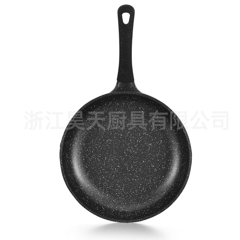 Olla de sopa de fondo plano antiadherente, juego de utensilios de cocina, olla de fundición a presión de piedra médica, juego de cocina de diez piezas