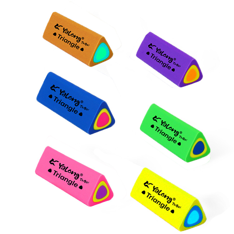 Goma de Borrar Escolar de Material TPR en 6 Colores para Oficina y Escuela