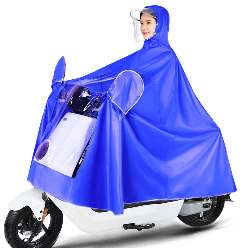 Impermeable motocicleta eléctrica batería coche 2021 verano nuevo más tamaño hombres y mujeres solo largo cuerpo completo poncho a prueba de lluvia