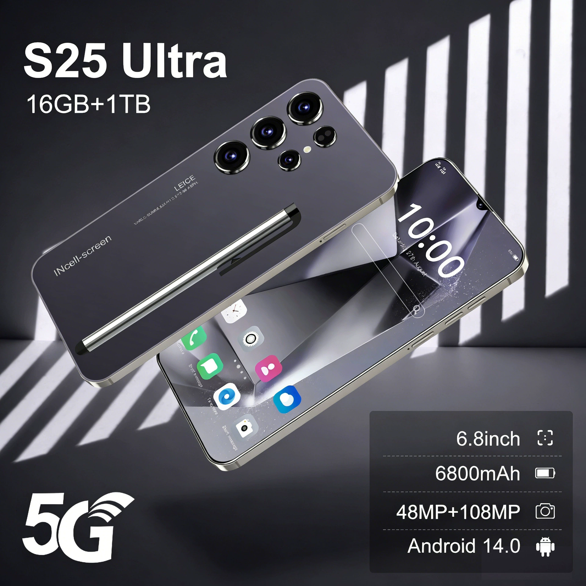 (Торговля через границу), S25, смартфон, 7.0 дюйма, 512 ГБ, 5G
