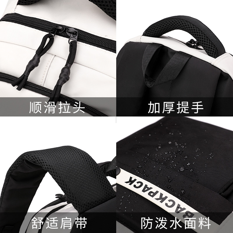 Peces naturales de gran capacidad resistente a la suciedad niños estudiantes de primaria 3 - 6 grados estudiantes de secundaria secundaria doble espalda impermeable ligera