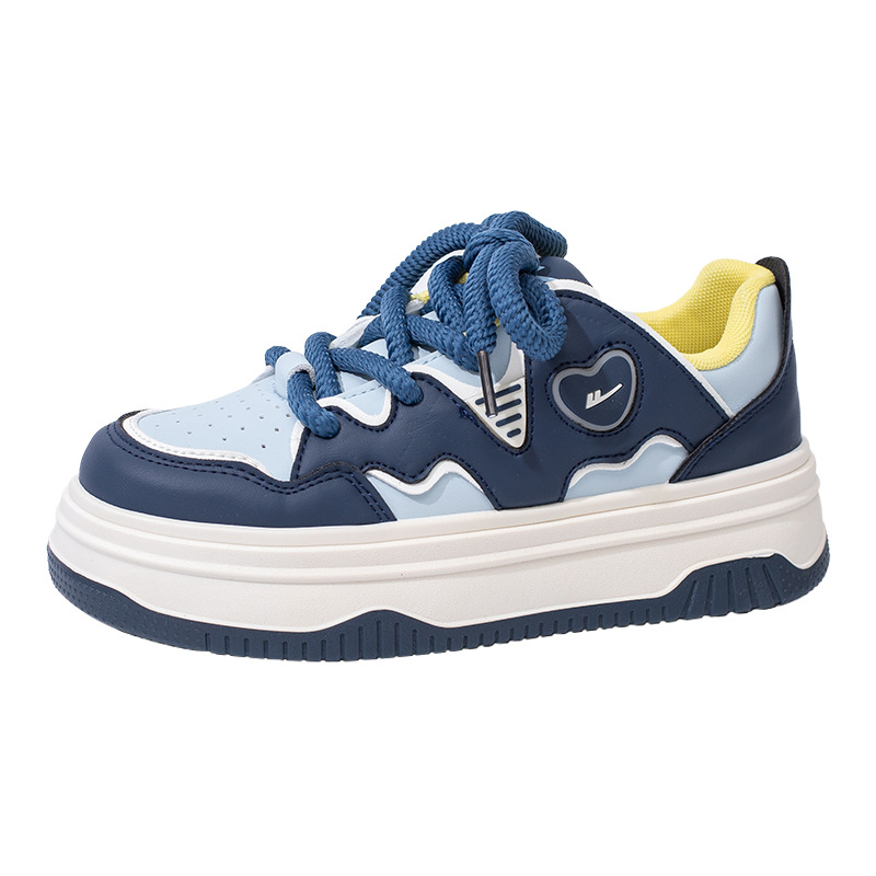 Retorno de terciopelo calentador zapatos de suela gruesa para mujeres nuevos zapatos de algodón de moda de invierno amor zapatos de altura baja zapatos de skate estudiantes de color para mujeres