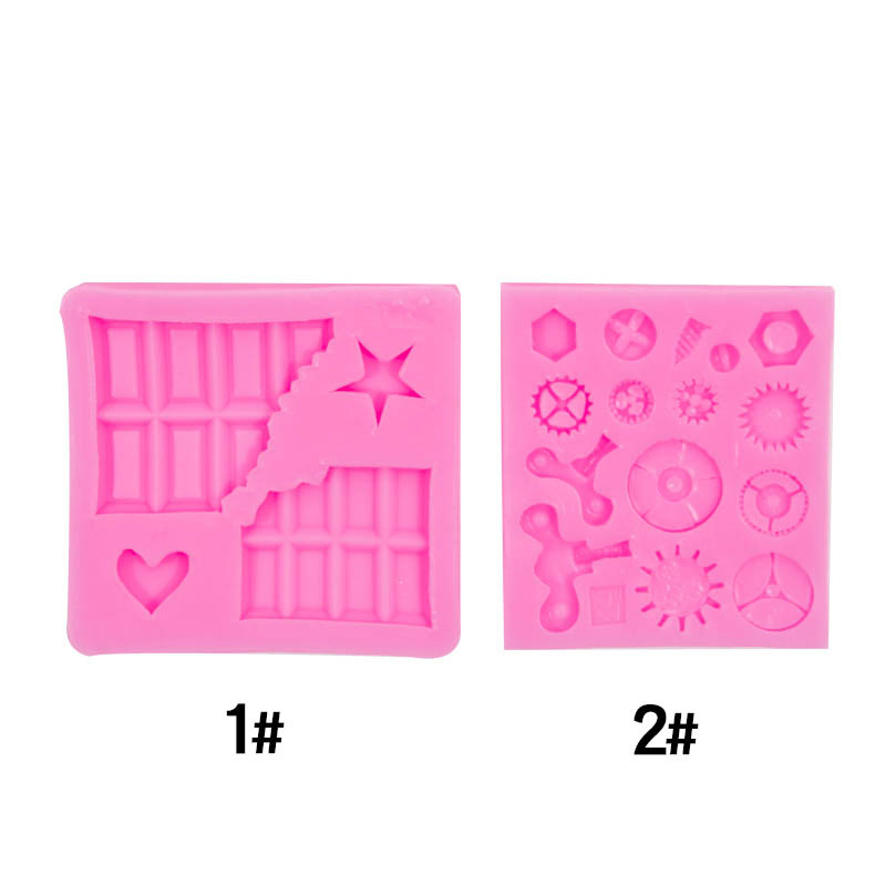 Viento industrial tornillo de silicona molde fondant cake huafu chocolate modelado decorativo molde de silicona en stock