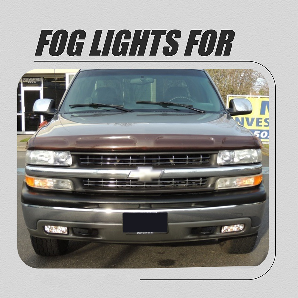 Para Chevrolet 00-06 Silverado 1500 2500 conjunto de lámpara de niebla delantera halógeno luz de viaje diurna