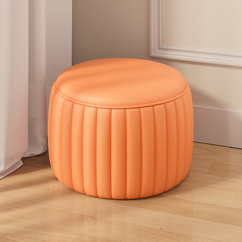 Small stool, household low stool, pumpkin stool, simple small stool, living room shoe changing stool, sofa, coffee table stool, foot stool