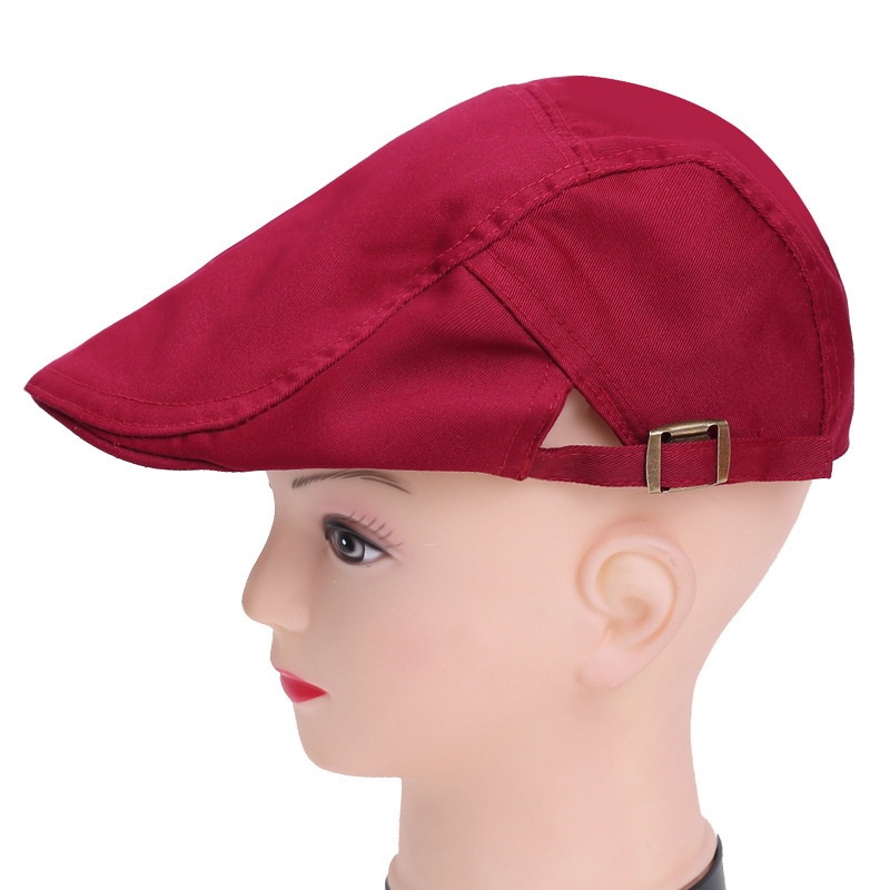 Nueva boina de vaqueros sombrero de cocinero camarero sombrero de trabajo sombrero de frente sombrero de boina de restauración mujer bordado personalizado