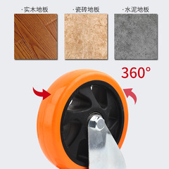 Hand Truck Industrial Silent Swivel Wheels 2.5 inches 3 inches 4 inches 5 inches PP Shelf Braked Swivel Casters Wholesale