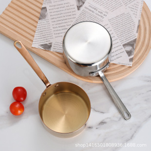 ♡ 304 Stainless Steel Long-Handled Western Steak Sauce Pot, Dipping Sauce Cup, Cold Dish Pouring Oil Pot, Melted Chocolate
