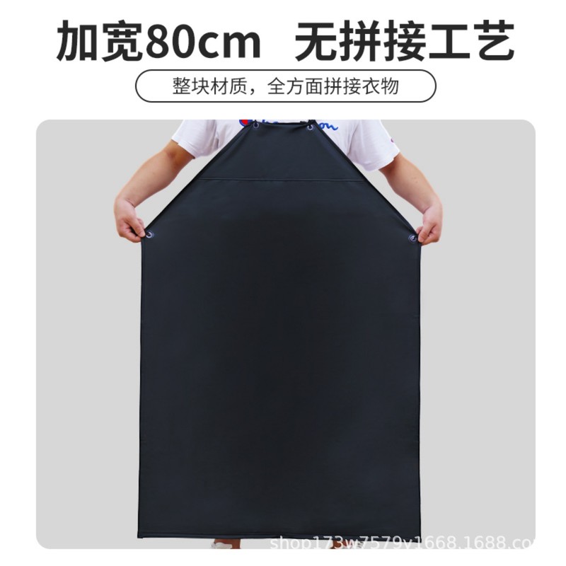 防水性と耐油性の厚みのある食堂ケータリングキッチン作業服耐酸性と耐アルカリ性の拡張水産物家庭用男性と女性の革エプロン|undefined
