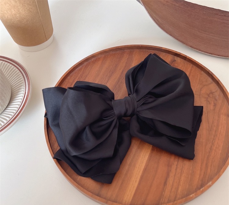 Simple Style Solid Color Bow Knot Cloth Hair Clip display picture 5