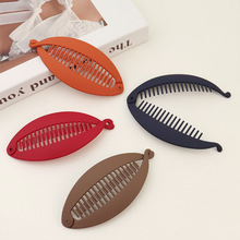 跨境欧美时尚鱼夹PC料抓夹精美边夹竖夹头饰女发饰批发厂家直销