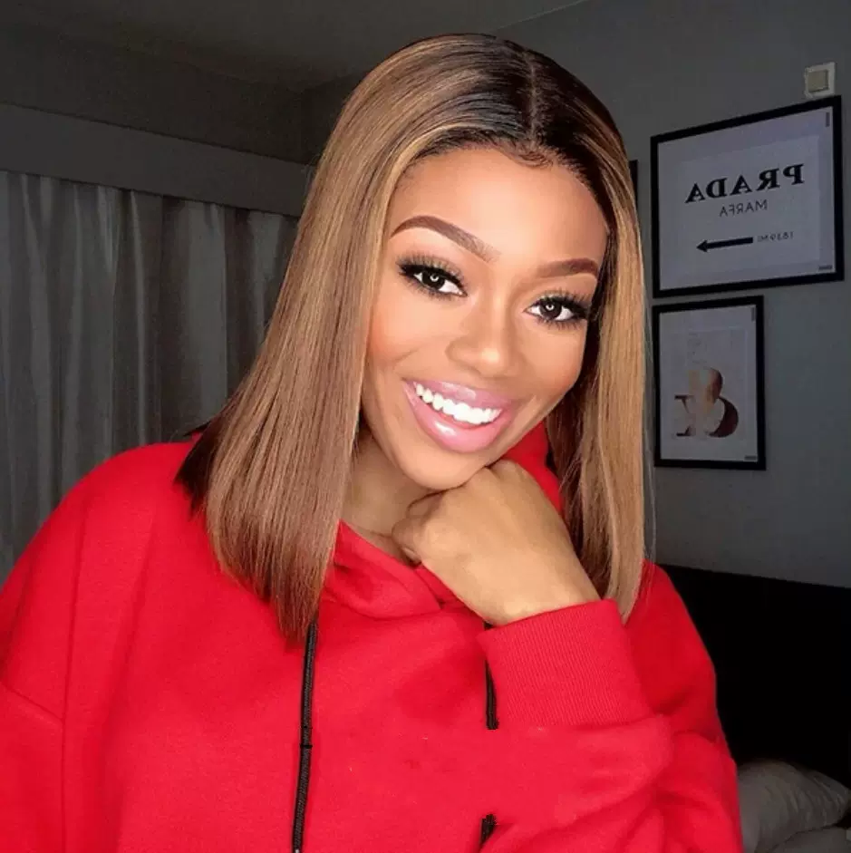 跨境波波头假发hair欧美假发女士短直发中分渐变色化纤假发全头套