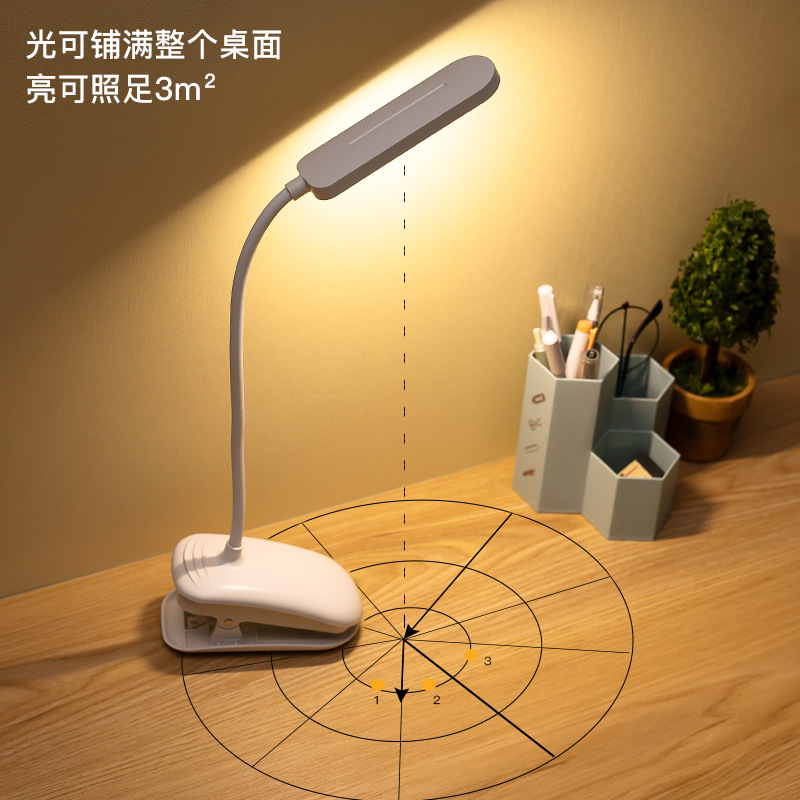 Bulk Wholesaler LED Desk Lamp for Study, Student Dormitory Desk Charging and Power Supply Bedside Lamp
