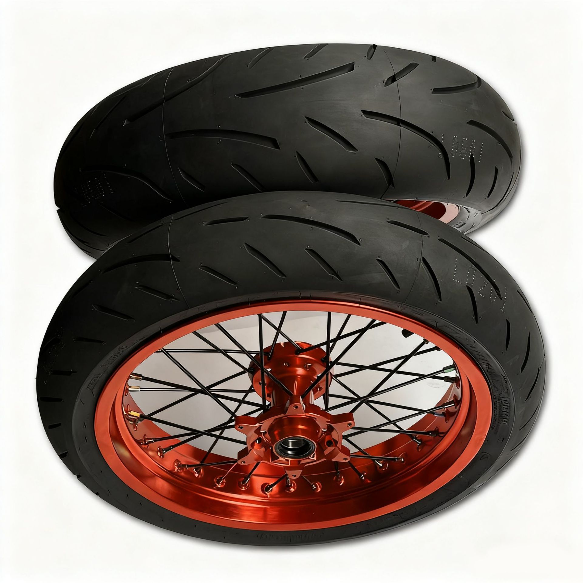 Modified Semi-Hot-Melt Slick Tire Hub Assembly Cnc 17inch Ktm Aj1 Off-Road Motorcycle