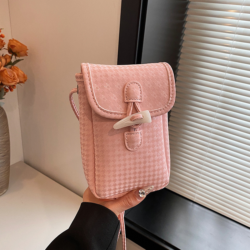 Mobil crossbody til kvinder 2024 nyt sans niche design alsidig afslappet og moderigtig enkelt skulder lille firkantet_voghion.com