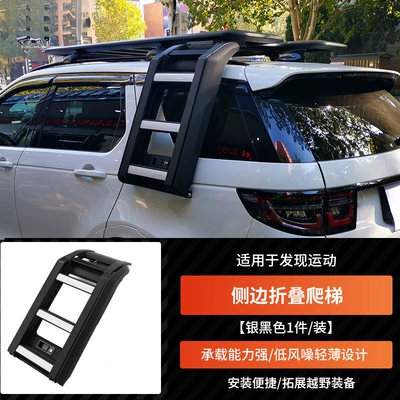 Sport luggage frame, crossbar modification, Roof rack - discovery-sportsside-climbing-laddersilver-black-model