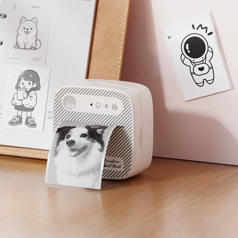 Портативный Bluetooth термопринтер для ярлыков, 200 dpi, ярлыки 57×30 мм, аккумулятор 1200 мА·ч, готов к OEM