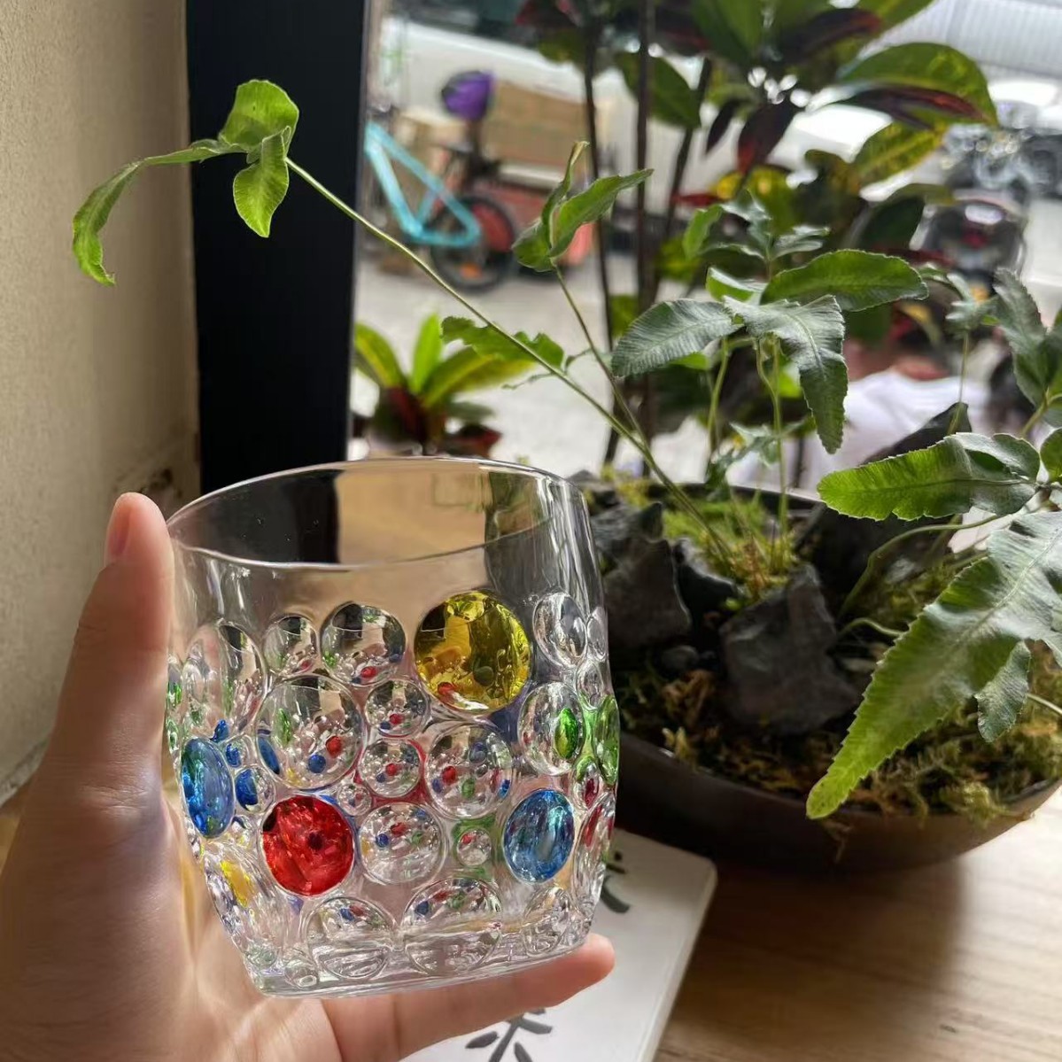 北欧风格威士忌杯家用手工彩绘水晶玻璃杯子洋酒杯创意礼盒装茶杯