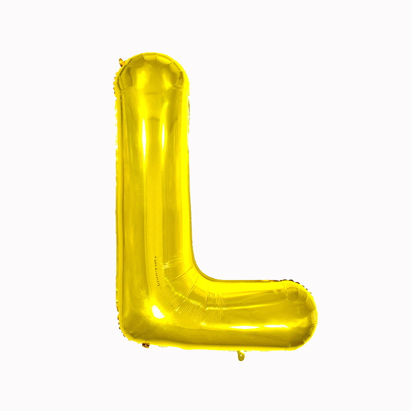 32 pulgadas 40 pulgadas 16 pulgadas inglés carta globo de aluminio fiesta de cumpleaños decoración de la boda papel de aluminio globo escena diseño