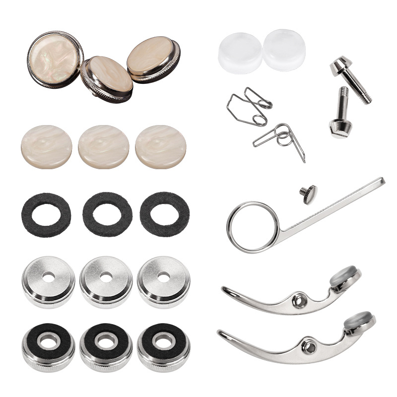 Repuestos para trompeta en Si♭, juego completo de válvulas, resortes y mecanismos universales.