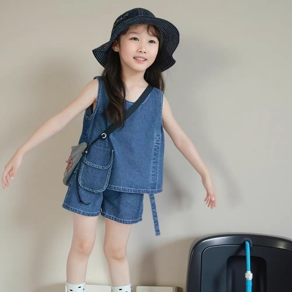 大耳象童装同款女童套装新款儿童洋气时髦春秋款女宝宝衣服两件套