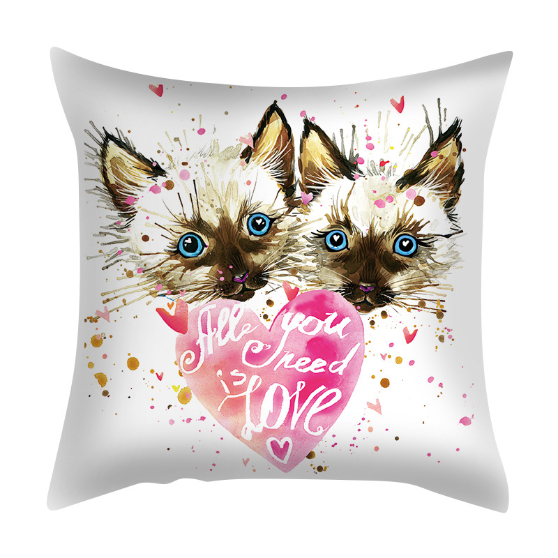 Cute Animal Fibre Peach Skin Pillow Cases display picture 6