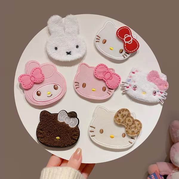 Cute Cat Hair Tidying Tool, Magic Hair Sticker, Hair Clip for Washing Face and Applying Face Mask, Seamless Bangs Sticker, Hair Adhesive Tape
