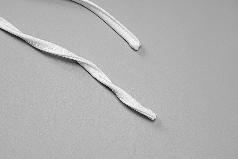 Close-up of neckline