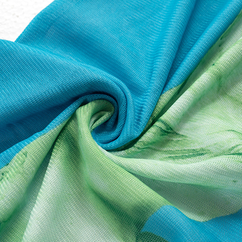 summer new style tie-dye sleeveless tie-wrapped set NSMX63923