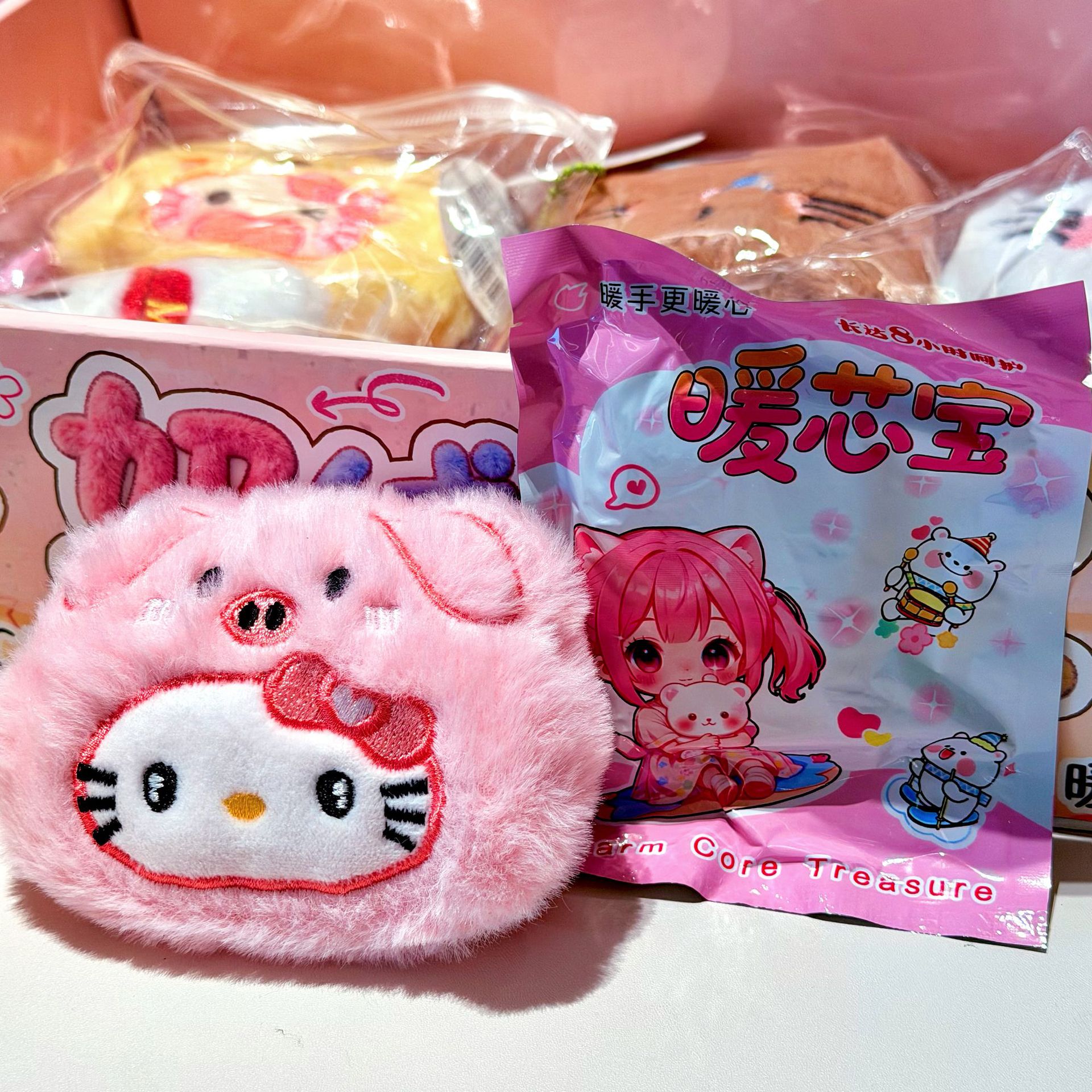 Gatos de peluche calentadores dibujos animados calentadores de mano juguetes de peluche creativos lindos bolas de peluche calentadores de mano creativos artículos para estudiantes