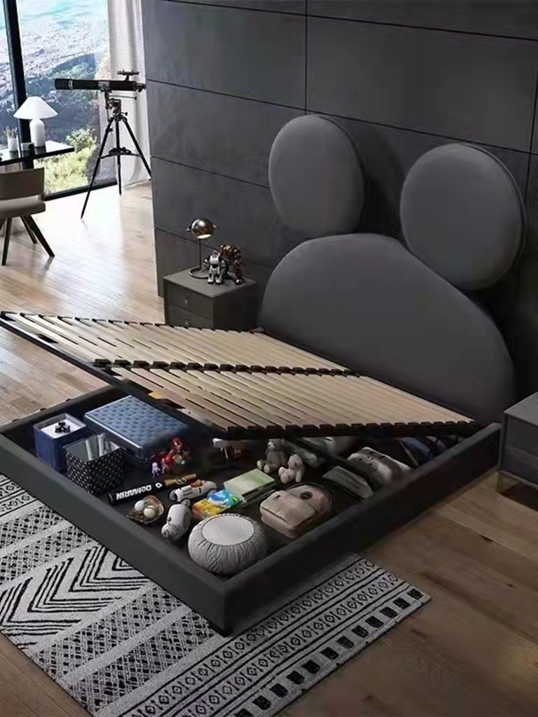 P616 tatami row frame bed frame upturned pneumatic hydraulic lifting bed row frame 1.8m bed board support dragon