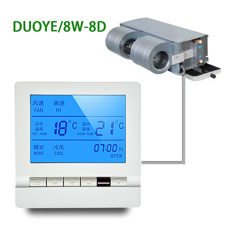 Water Air Conditioner Universal Central Air Conditioner Lcd Thermostat Room Thermostat Fan Coil Control Switch