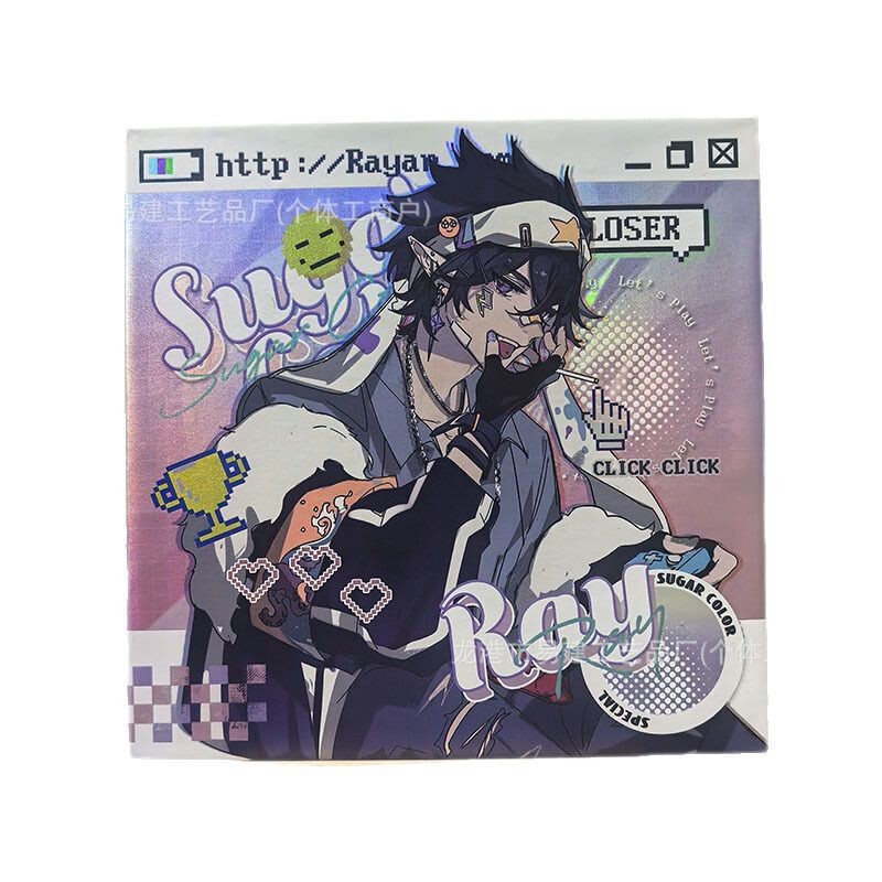 新しいファン二次元アニメーションアクリルダブルフラッシュカラー紙ポストカード装飾品二次元カードギフト|undefined