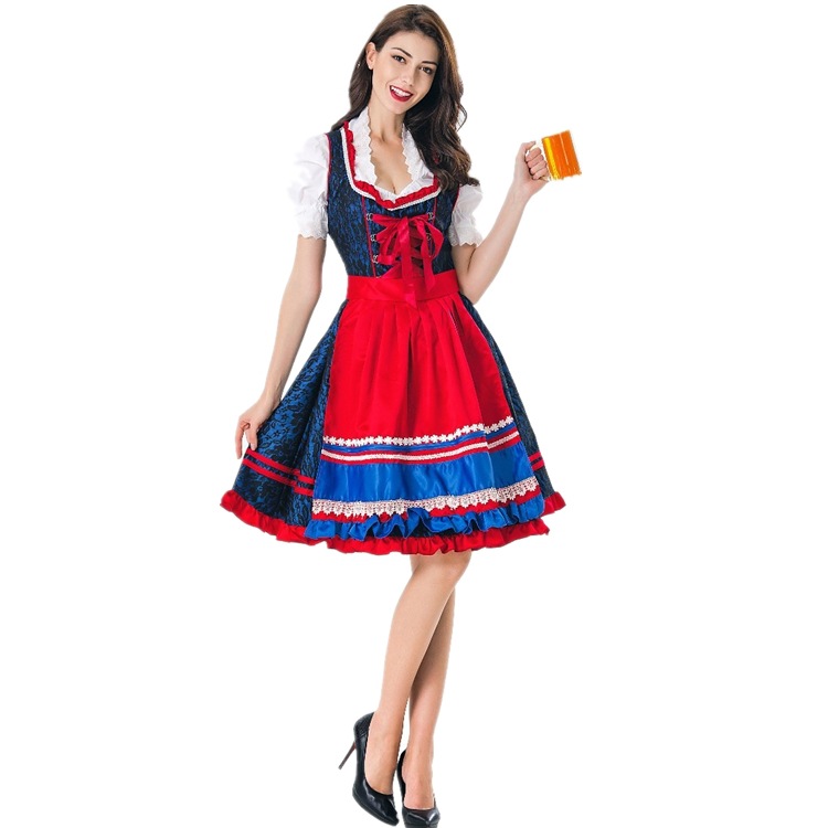 欧美游戏制服角色扮演女佣服装女仆装啤酒生服装餐厅服务生服装