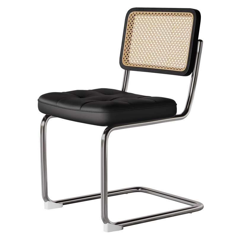 Silla de comedor de madera maciza de estilo antiguo 2024 nueva crema perezosa tejido de ratán tejido hogar arte silla Vasily