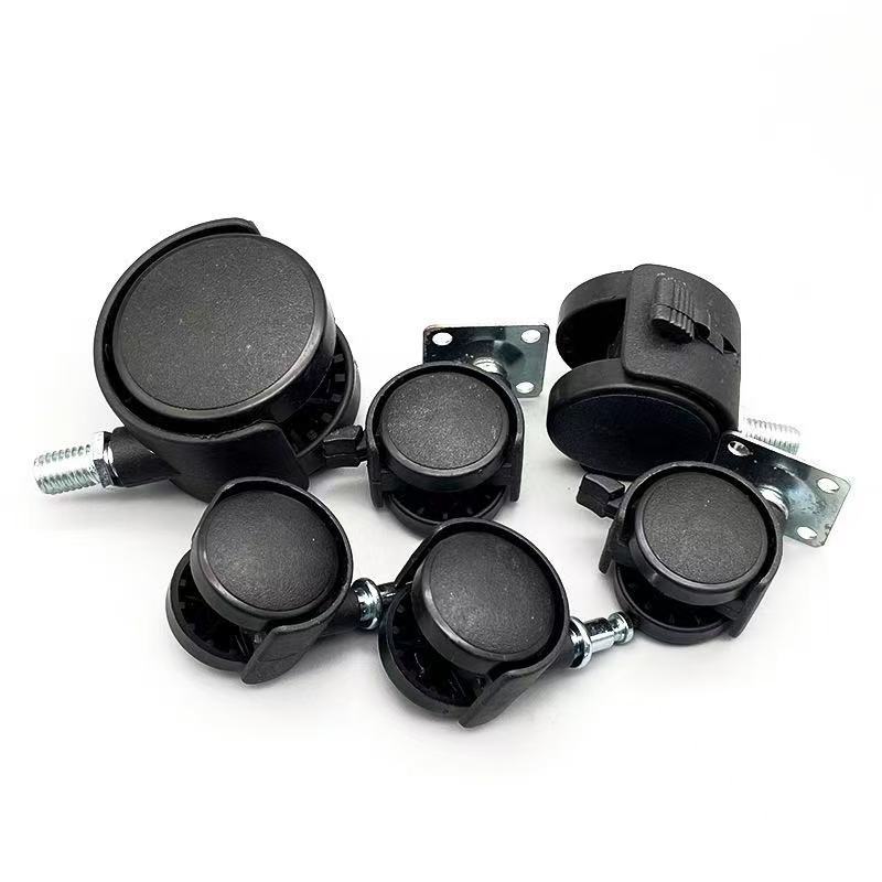 厂家直销万向脚轮1寸1.5寸2寸平板丝牙插杆新中式家具轻奢万向轮