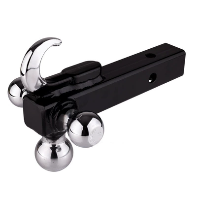 Cross-Border Hot-Selling Three-Ball Hitch Trailer Arm with Hook, Modified Off-Road Vehicle Towing Hitch Universal Accessory 1-7/ 8inch 2inch (Other Car Modifications) - electroplating-model
