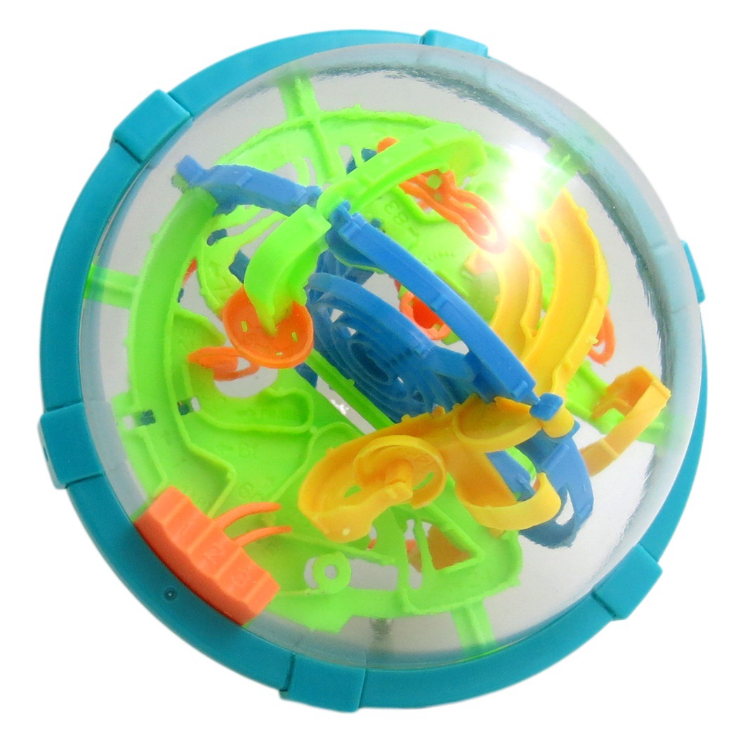 Bola de equilibrio Qizhi para niños Bola de laberinto Bola de concentración de juguete Entrada de mano Laberinto Bola de laberinto de 100 pases