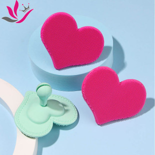 Cross-border direct supply silicone face brush pore cleaning skin care tools love cleansing brush soft hair does not hurt the skin massage brush