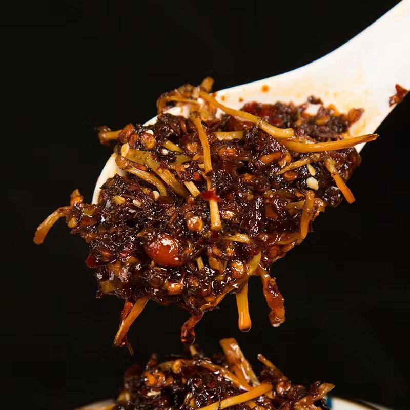 折耳根小吃麻辣拌饭贵州特产油香辣辣椒拌面油遵义特辣鱼腥草辣椒|undefined