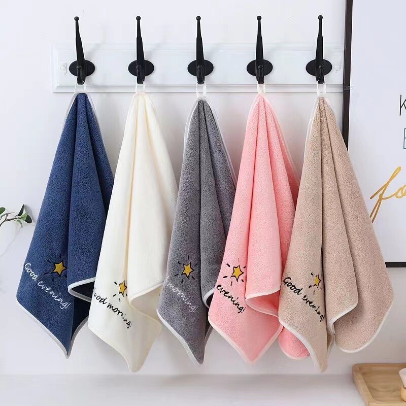 Factory wholesale coral fleece towel star household men and women couple soft absorbent quick-drying thickened lint-free