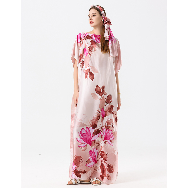 2025 primavera y verano nuevo Amazon venta rápida ropa malaya camisa de arena imitación seda brocado ropa de protección solar de vacaciones de playa