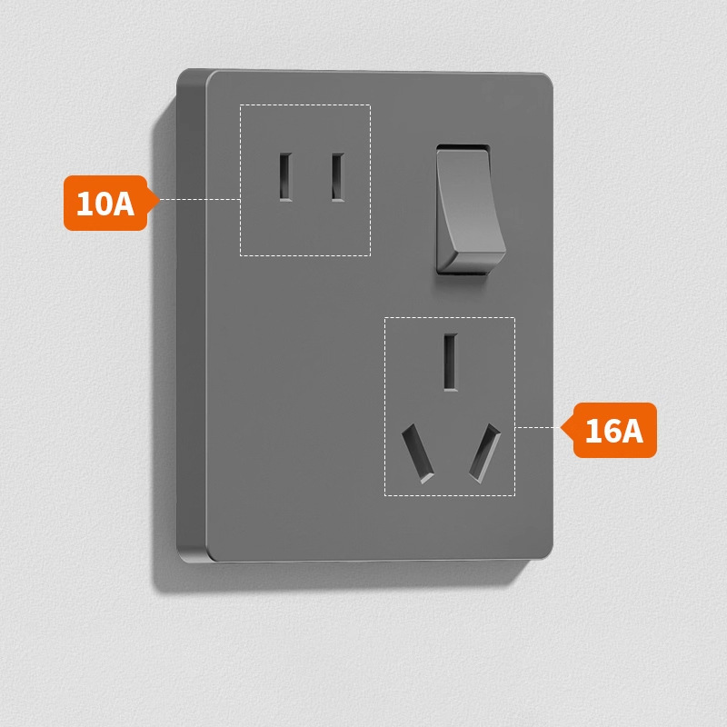 86型二開き十穴コンセント10A家庭用キッチン寮用多穴単開き/両開き16A電源パネルUSB|undefined