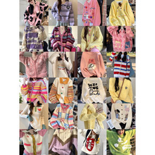 十三行秋冬季上衣女多巴胺甜美羊绒针织衫毛衣女宽松品牌女装批发