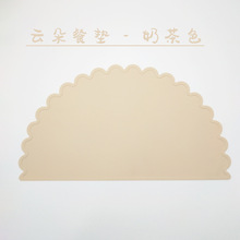 亚马逊 硅胶餐垫儿童餐桌防水垫隔热垫 宠物餐垫 云朵硅胶餐垫