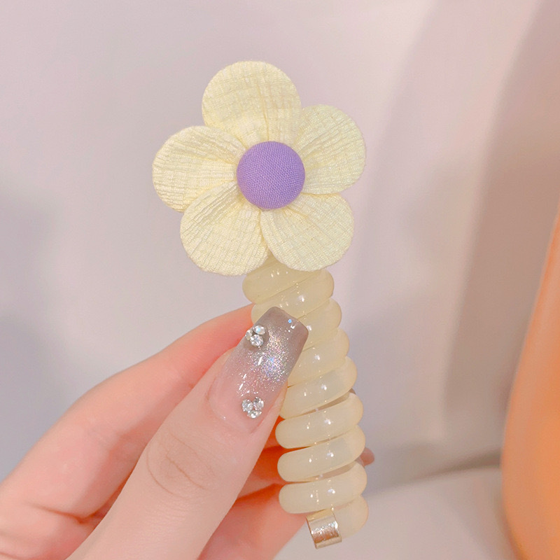 Línea telefónica trenzada transfronteriza, anillo para el cabello, perla, cabello trenzado recto, artefacto femenino, cola de caballo alta, burbuja, cabello trenzado, cuerda, accesorios para el cabello