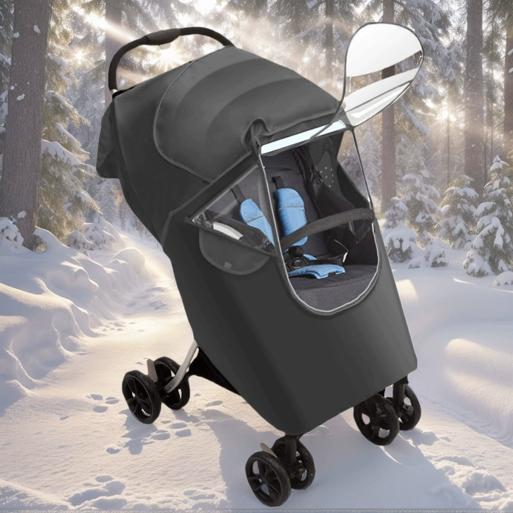 Дождевик для коляски, теплый чехол, дождевик для детской коляски, пылезащитный ветрозащитный зонтик, коляска, экологически чистый дождевик