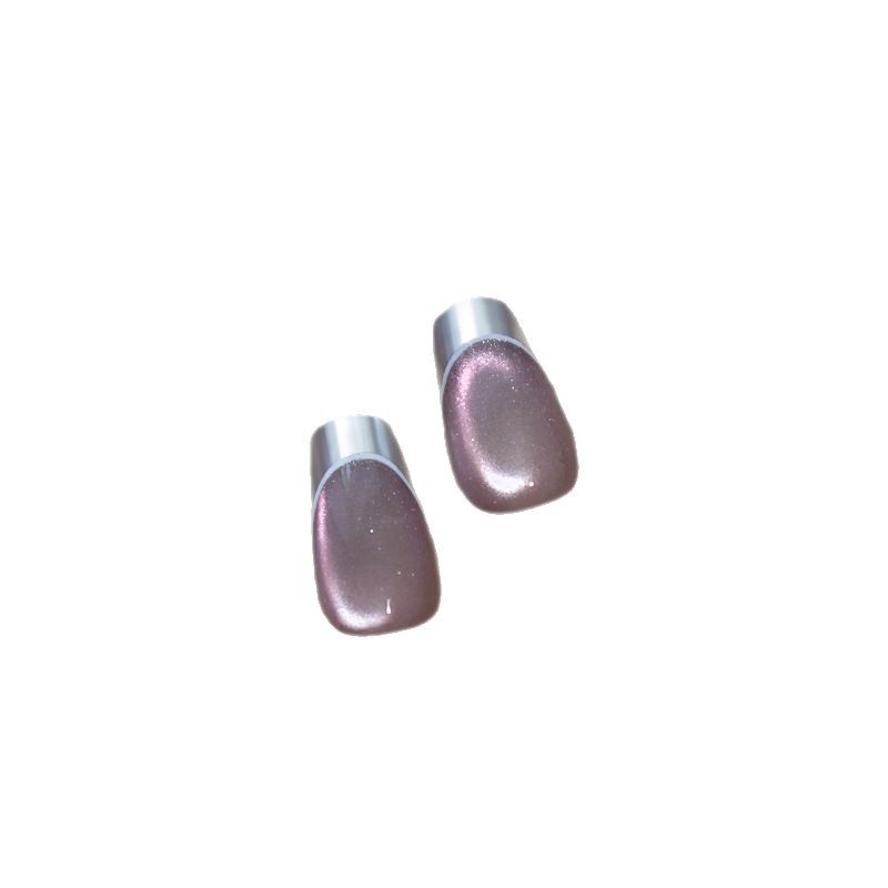 Arte de uñas nuevo estilo pequeño hada púrpura ojo de gato esmalte de uñas textura brillante polvo de frotamiento tridimensional desechable pegamento de uñas pintado en relieve al por mayor