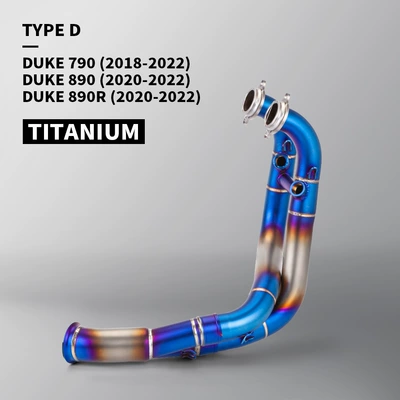 800Nk, 800Mt Modified Exhaust – Exhaust pipe - d-titanium-alloy-blued