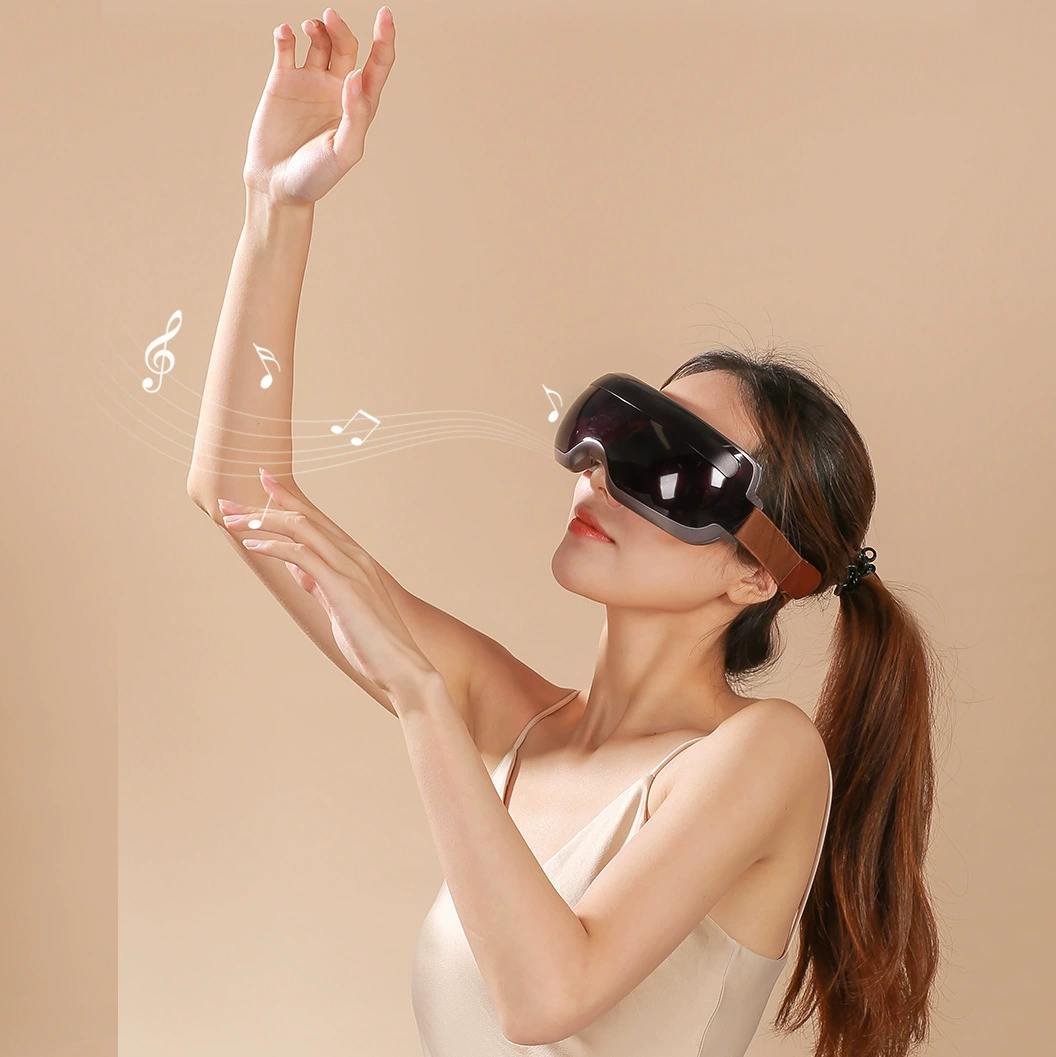 New intelligent eye massage device Eye acupoint vibration magnetic therapy eyebrow protector Massage instrument Bluetooth visual eye protection instrument